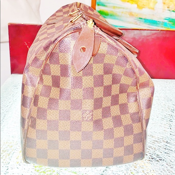 💯Authentic Louis Vuitton Speedy 35 Damier Ebene - Picture 4 of 16